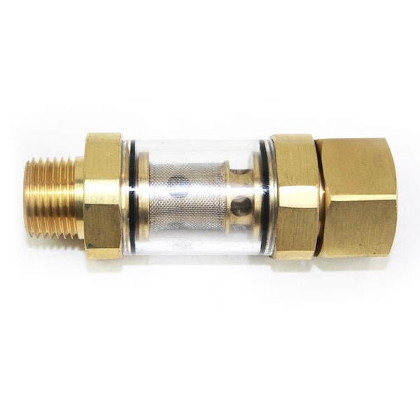 Interstate Pneumatics 3/4 Inch Female GHT x 1/2 Inch Male GHT Inline Water Filter PW7162 - main